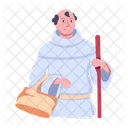 Junipero Serra Homem Antigo Personagem Antigo Ícone
