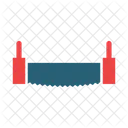 Serra De Duas Maos Chicote De Miseria Serras Transversais Ícone