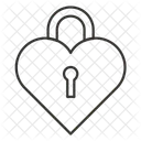 Serrure Coeur Pour Toujours Icône