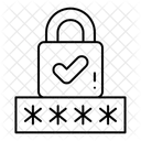 Serrure à code  Icône