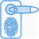 Serrure de porte à empreinte digitale  Icône