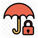 Protection Protection Contre La Pluie Parapluie De Verrouillage Icon