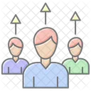 Servant Leadership Lineal Color Icon Symbol