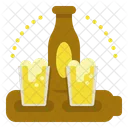 Paddle Beer Set Icon
