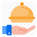 Food Delivery Hand Icon