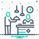 Serve Waiter Counter Icon