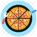 Italian Food Junk Food Serve Pizza Icon
