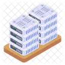 Datenbanken Rechenzentren Server Icon