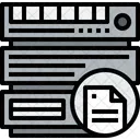 Server Document Cloudy Icon