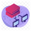 Database Storage Device Hosted Server Icon