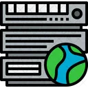 Server Network Cloudy Icon
