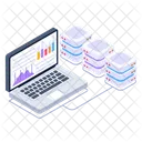 Serverstatistiken Serveranalysen Serverdiagramm Symbol