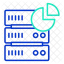 I Server Kreisdiagramm Server Analysediagramm Datenbank Analysediagramm Symbol