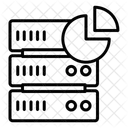 I Server Kreisdiagramm Server Analysediagramm Datenbank Analysediagramm Symbol