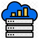 Cloud Server Data Base Icon
