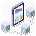 Server Statistics Server Analytics Server Graph Icon