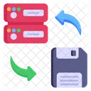 Database Backup Server Backup Data Transfer Icon