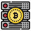 Server Bitcoin Digital Icon