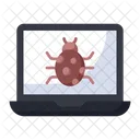 Database Network Bug Tracking Icon