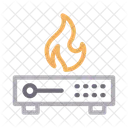 Server Database Fire Icon