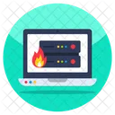 Server Burning  Symbol