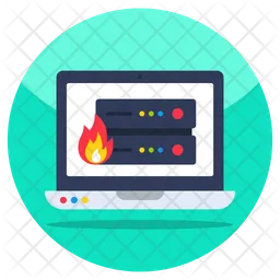 Server Burning  Icon