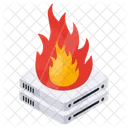 Server Burning Dataserver Database Burning Icon