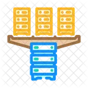 Server Virtualization Data Icon