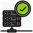 Server Check Verify Database Data Storage Icon