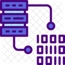 Servercodierung Binarcode Datenbank Symbol