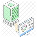 Server Computer Server Analysis Online Backup Icon