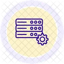 Server Configuration Line Icon Icon