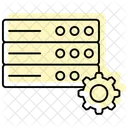 Server Configuration Color Shadow Thinline Icon 아이콘
