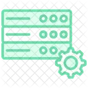Server Configuration Duotone Line Icon 아이콘