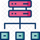 Data Center Server Connection Network Icon