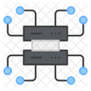 Server Network Server Connections Database Network Icon
