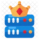 Server Crown Dataserver Database Icon