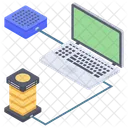 Data Hosting Data Storage Network Server Icon