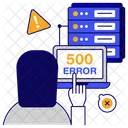 Server Error Server Alert Server Warning Icon