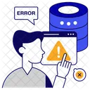 Server Error Server Alert Server Warning Icon