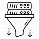 Server Filtration Server Extraction Data Pouring Icon