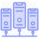 Server Hosting Duotone Line Icon Icon