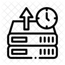 Server Uptime Clock Icon