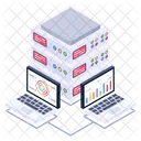 Serverstatistiken Serveranalysen Serverdiagramm Icon