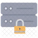 Server Lock Server Security Database Security Icon