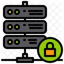 Server Lock Server Security Database Security Icon