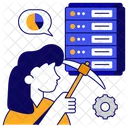 Server Mining Server Configuration Server Development Icon