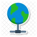 Server Mondiale Rete Di Server Globale Data Center Icon