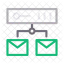 Speicher Server Netzwerk Symbol