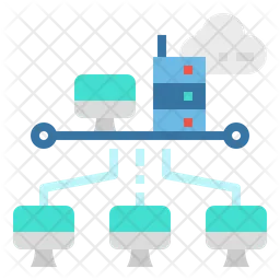 서버 네트워크  아이콘